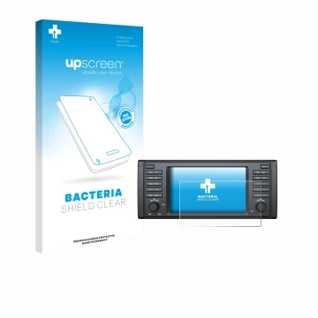 Parte frontale di una confezione del prodotto con il logo del marchio upscreen. Accanto è raffigurato il dispositivo Eonon E39
