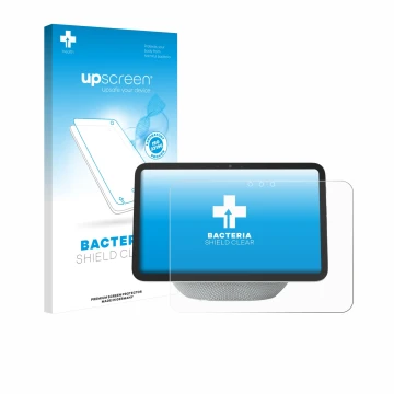 Parte frontale di una confezione del prodotto con il logo del marchio upscreen. Accanto è raffigurato il dispositivo Amazon Ec