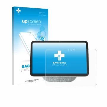 Parte frontale di una confezione del prodotto con il logo del marchio upscreen. Accanto è raffigurato il dispositivo Amazon Ec