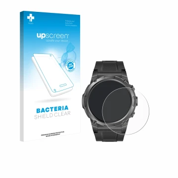 Parte frontale di una confezione del prodotto con il logo del marchio upscreen. Accanto è raffigurato il dispositivo Gard Pro 