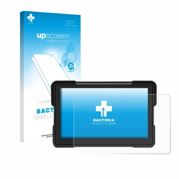 Parte frontale di una confezione del prodotto con il logo del marchio upscreen. Accanto è raffigurato il dispositivo Airpuxem 
