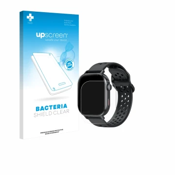 Parte frontale di una confezione del prodotto con il logo del marchio upscreen. Accanto è raffigurato il dispositivo Jugeman P
