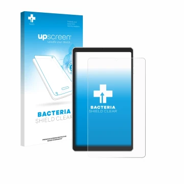 Parte frontale di una confezione del prodotto con il logo del marchio upscreen. Accanto è raffigurato il dispositivo Ulefone T