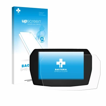 Parte frontale di una confezione del prodotto con il logo del marchio upscreen. Accanto è raffigurato il dispositivo Ducati St