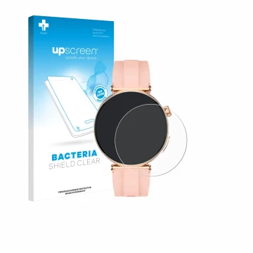 Parte frontale di una confezione del prodotto con il logo del marchio upscreen. Accanto è raffigurato il dispositivo Knauerman