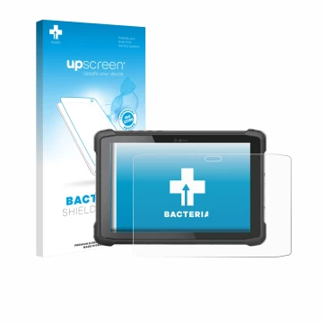Parte frontale di una confezione del prodotto con il logo del marchio upscreen. Accanto è raffigurato il dispositivo Hematec S