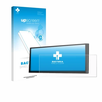 Parte frontale di una confezione del prodotto con il logo del marchio upscreen. Accanto è raffigurato il dispositivo Krunia 9.