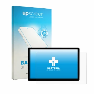 Parte frontale di una confezione del prodotto con il logo del marchio upscreen. Accanto è raffigurato il dispositivo Skoda Elr