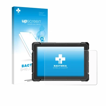 Parte frontale di una confezione del prodotto con il logo del marchio upscreen. Accanto è raffigurato il dispositivo Higole F7