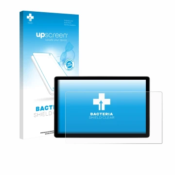 Parte frontale di una confezione del prodotto con il logo del marchio upscreen. Accanto è raffigurato il dispositivo Skoda Elr