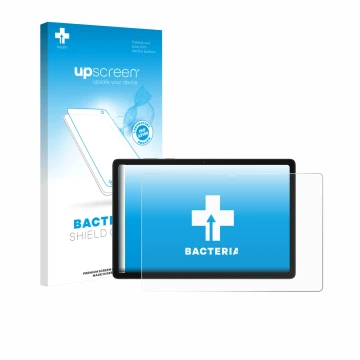 Parte frontale di una confezione del prodotto con il logo del marchio upscreen. Accanto è raffigurato il dispositivo Samsung G