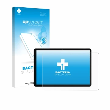 Parte frontale di una confezione del prodotto con il logo del marchio upscreen. Accanto è raffigurato il dispositivo Pritom M1