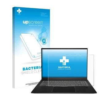 Parte frontale di una confezione del prodotto con il logo del marchio upscreen. Accanto è raffigurato il dispositivo MSI Summi