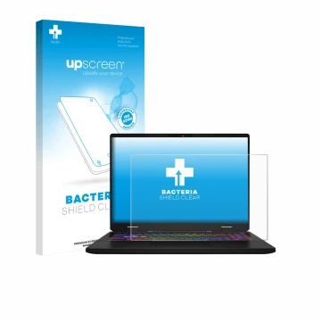 Parte frontale di una confezione del prodotto con il logo del marchio upscreen. Accanto è raffigurato il dispositivo MSI Vecto