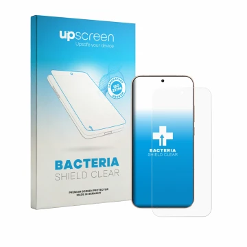 Parte frontale di una confezione del prodotto con il logo del marchio upscreen. Accanto è raffigurato il dispositivo Oppo Reno