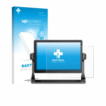 Parte frontale di una confezione del prodotto con il logo del marchio upscreen. Accanto è raffigurato il dispositivo Feelworld