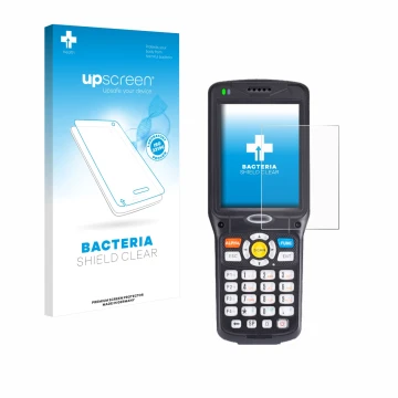 Parte frontale di una confezione del prodotto con il logo del marchio upscreen. Accanto è raffigurato il dispositivo Unitech H