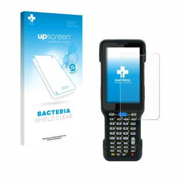 Parte frontale di una confezione del prodotto con il logo del marchio upscreen. Accanto è raffigurato il dispositivo Unitech H