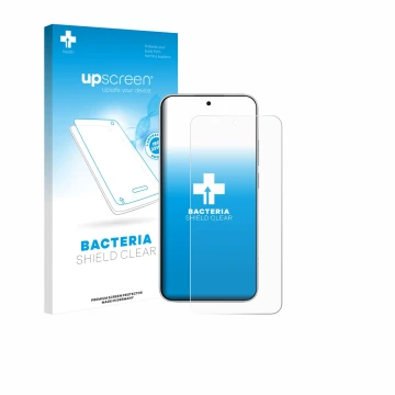 Parte frontale di una confezione del prodotto con il logo del marchio upscreen. Accanto è raffigurato il dispositivo Xiaomi Re