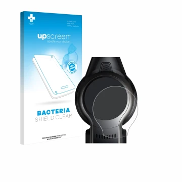 Parte frontale di una confezione del prodotto con il logo del marchio upscreen. Accanto è raffigurato il dispositivo MOVA S2 c