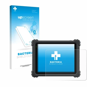 Parte frontale di una confezione del prodotto con il logo del marchio upscreen. Accanto è raffigurato il dispositivo Autel Max