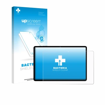 Parte frontale di una confezione del prodotto con il logo del marchio upscreen. Accanto è raffigurato il dispositivo UJJ U7 11