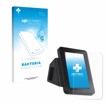 Parte frontale di una confezione del prodotto con il logo del marchio upscreen. Accanto è raffigurato il dispositivo Anycubic 