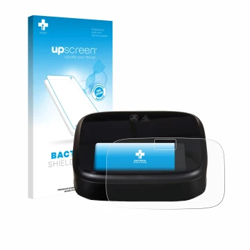 Parte frontale di una confezione del prodotto con il logo del marchio upscreen. Accanto è raffigurato il dispositivo Philips A
