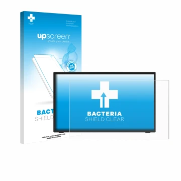 Parte frontale di una confezione del prodotto con il logo del marchio upscreen. Accanto è raffigurato il dispositivo Elo Touch