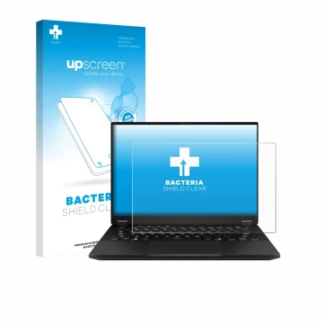 Parte frontale di una confezione del prodotto con il logo del marchio upscreen. Accanto è raffigurato il dispositivo ASUS TUF 