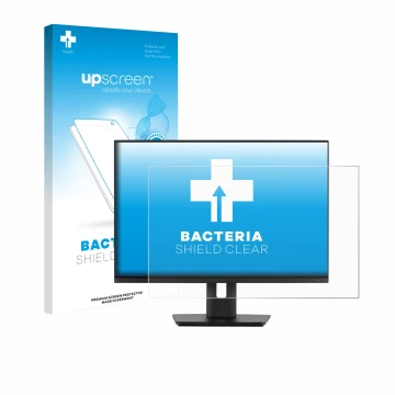 Parte frontale di una confezione del prodotto con il logo del marchio upscreen. Accanto è raffigurato il dispositivo Iiyama Pr