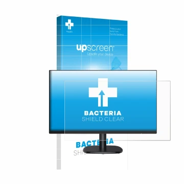 Parte frontale di una confezione del prodotto con il logo del marchio upscreen. Accanto è raffigurato il dispositivo Amazon Ba