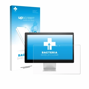 Parte frontale di una confezione del prodotto con il logo del marchio upscreen. Accanto è raffigurato il dispositivo HP Pavili