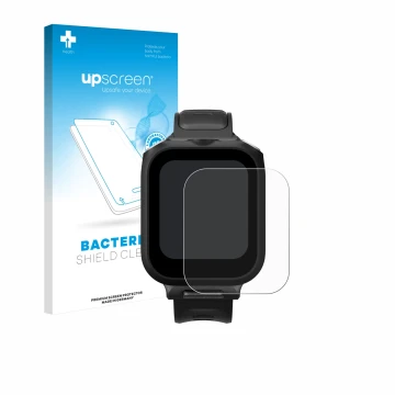 Parte frontale di una confezione del prodotto con il logo del marchio upscreen. Accanto è raffigurato il dispositivo Insta360 