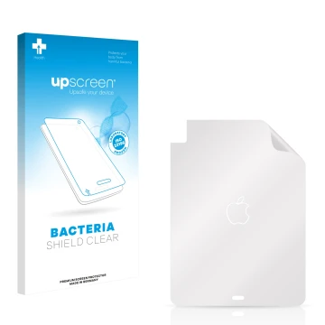 Parte frontale di una confezione del prodotto con il logo del marchio upscreen. Accanto si trova la protezione per lo schermo 