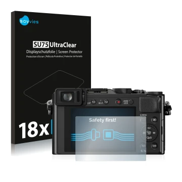 Parte frontale di una confezione del prodotto con il logo del marchio Savvies. Accanto è raffigurato il dispositivo Panasonic 