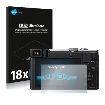 Parte frontale di una confezione del prodotto con il logo del marchio Savvies. Accanto è raffigurato il dispositivo Panasonic 