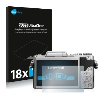 Parte frontale di una confezione del prodotto con il logo del marchio Savvies. Accanto è raffigurato il dispositivo Panasonic 