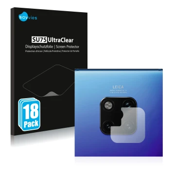 Parte frontale di una confezione del prodotto con il logo del marchio Savvies. Accanto è raffigurato il dispositivo Huawei Mat