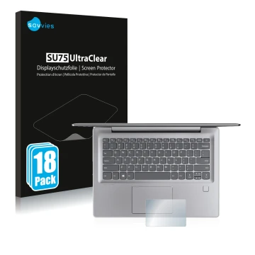 Parte frontale di una confezione del prodotto con il logo del marchio Savvies. Accanto è raffigurato il dispositivo Lenovo Ide