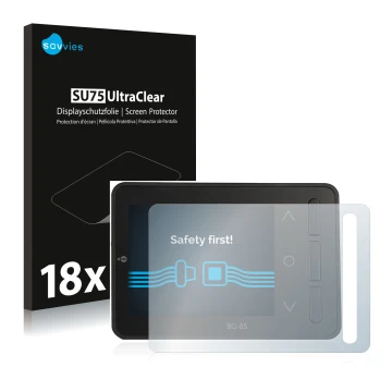 Parte frontale di una confezione del prodotto con il logo del marchio Savvies. Accanto è raffigurato il dispositivo ISDT BG-8S