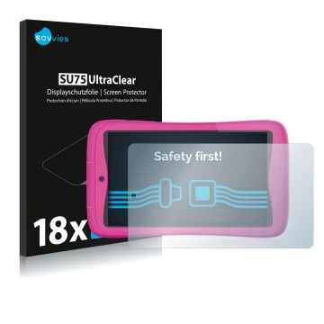 Parte frontale di una confezione del prodotto con il logo del marchio Savvies. Accanto è raffigurato il dispositivo Kurio Conn