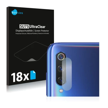 Parte frontale di una confezione del prodotto con il logo del marchio Savvies. Accanto è raffigurato il dispositivo Xiaomi Mi 