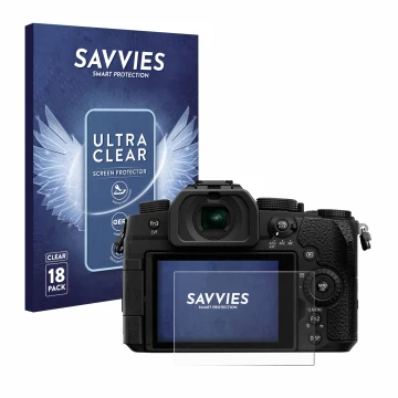 Parte frontale di una confezione del prodotto con il logo del marchio Savvies. Accanto è raffigurato il dispositivo Panasonic 