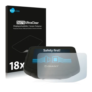 Parte frontale di una confezione del prodotto con il logo del marchio Savvies. Accanto è raffigurato il dispositivo Giant Ride