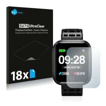 Parte frontale di una confezione del prodotto con il logo del marchio Savvies. Accanto è raffigurato il dispositivo Lenovo E1 