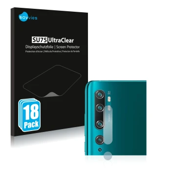 Parte frontale di una confezione del prodotto con il logo del marchio Savvies. Accanto è raffigurato il dispositivo Xiaomi Mi 