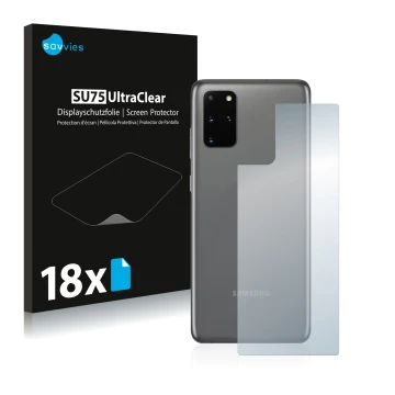 Parte frontale di una confezione del prodotto con il logo del marchio Savvies. Accanto è raffigurato il dispositivo Samsung Ga