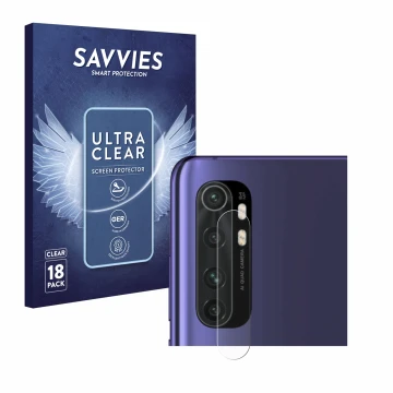 Parte frontale di una confezione del prodotto con il logo del marchio Savvies. Accanto è raffigurato il dispositivo Xiaomi Mi 