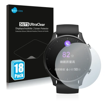 Parte frontale di una confezione del prodotto con il logo del marchio Savvies. Accanto è raffigurato il dispositivo Xiaomi Mi 